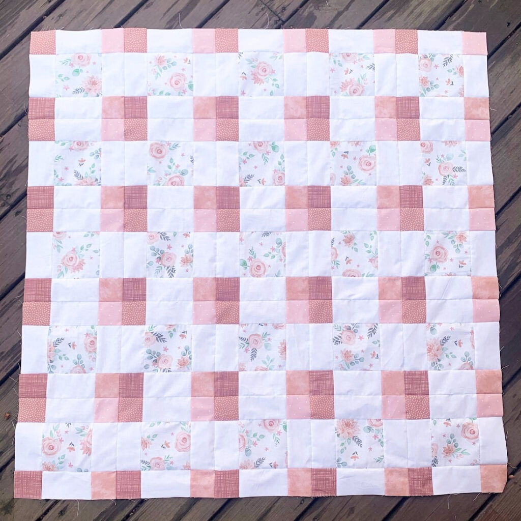 Baby quilt patterns feature simple designs in gentle colors