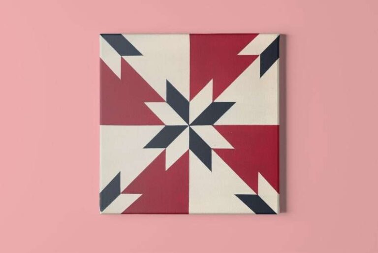 Patriotic Real Wood Hand-Painted Barn Quilt