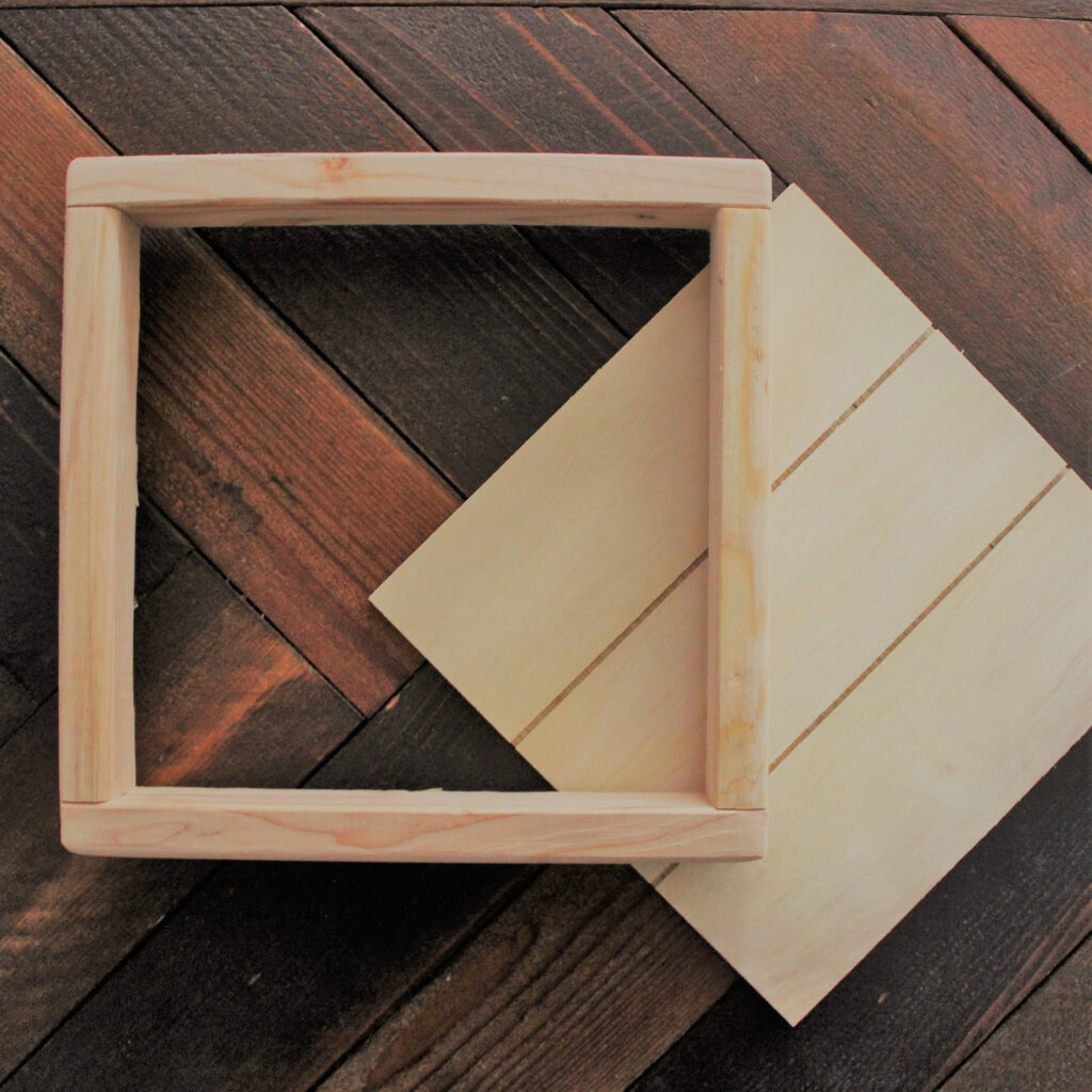 a wooden frame for barn quilt