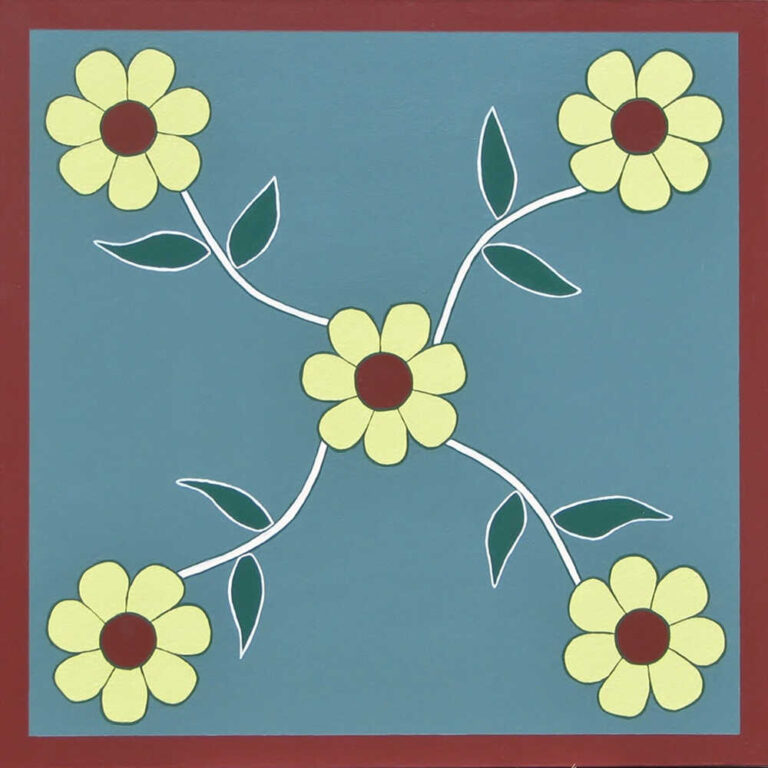 Daisy Hand-painted Barn Quilt