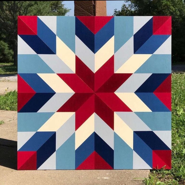 8 Point Star Handcrafted Barn Quilt