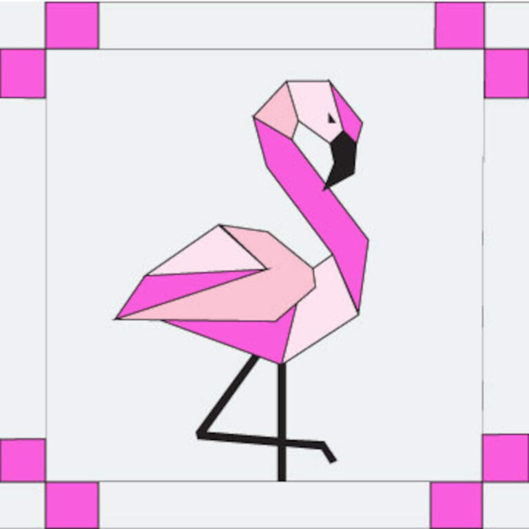 Flamingo Square Barn Quilt