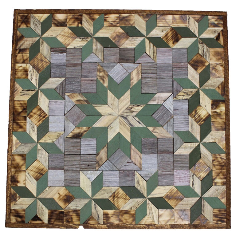 Large Star Barn Quilt – Green