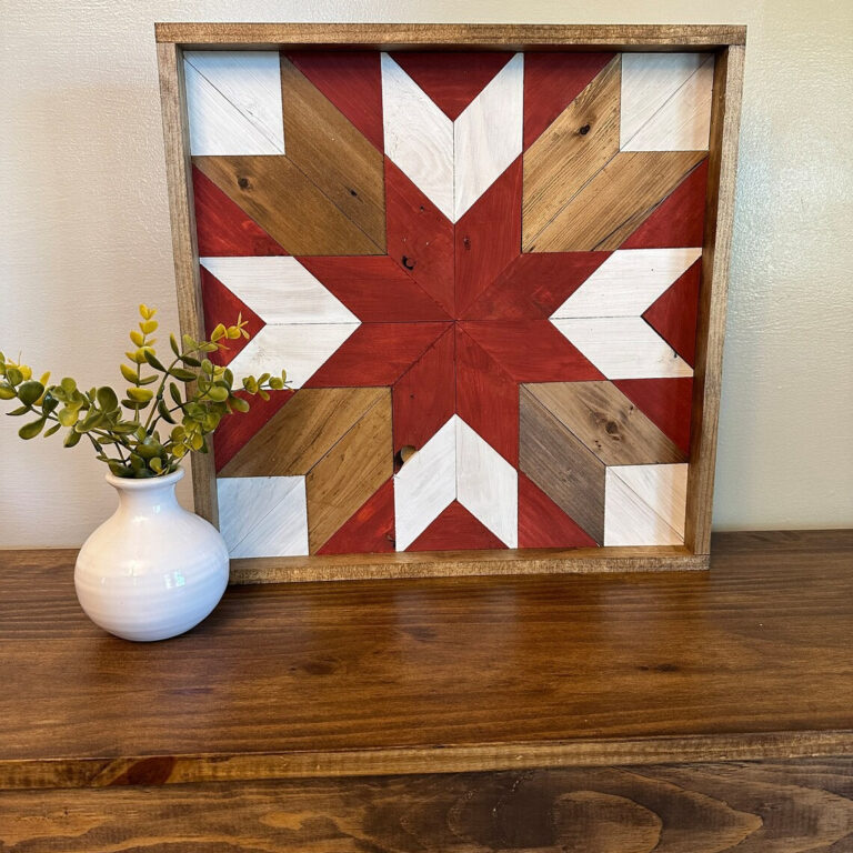 16″ x 16″ Reclaimed Wood Square Barn Quilt