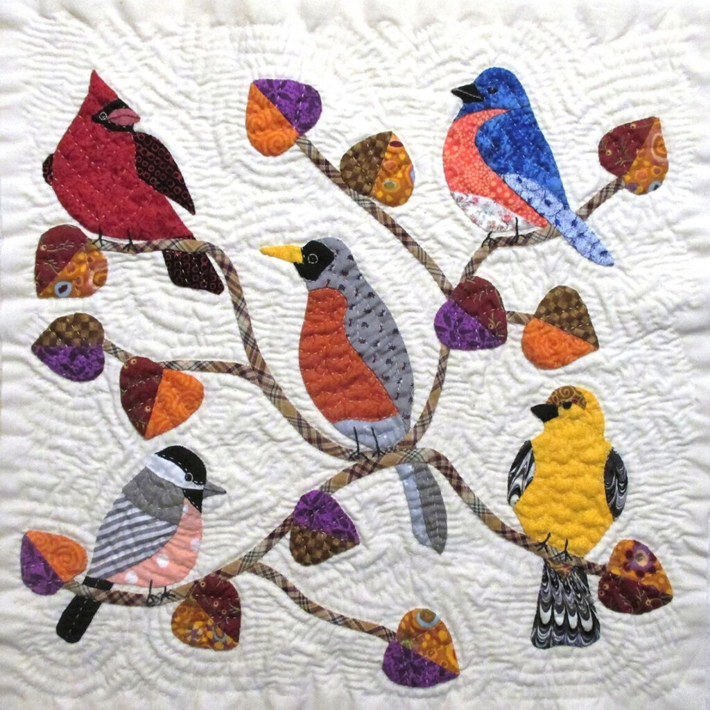 5 assorted birds pattern