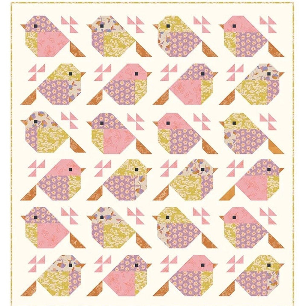  Sparrows bird quilt patterns
