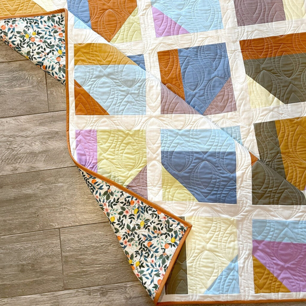 Quilt pattern uses a sturdy, warm quilting technique