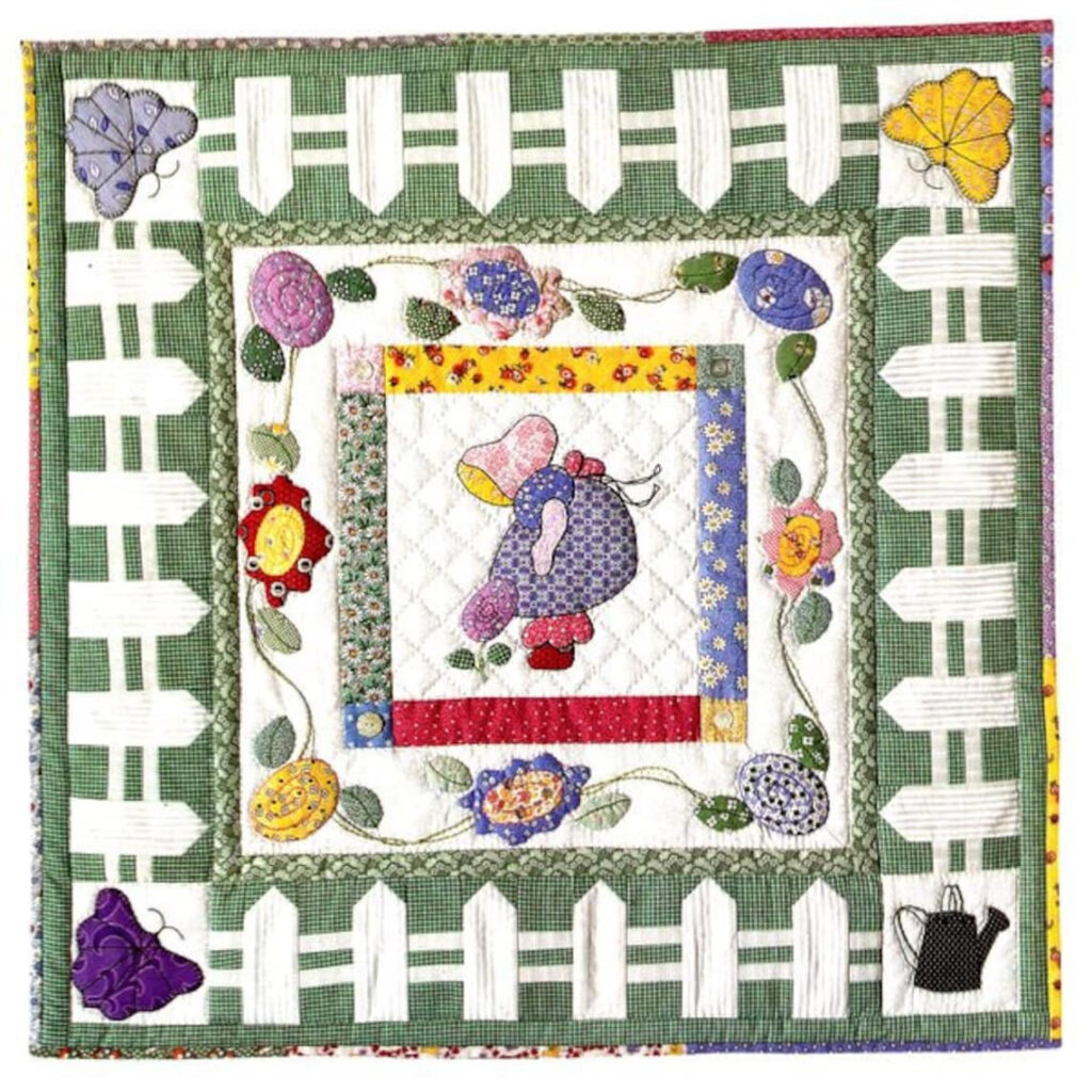 Delightful variation of the classic Sunbonnet Sue design