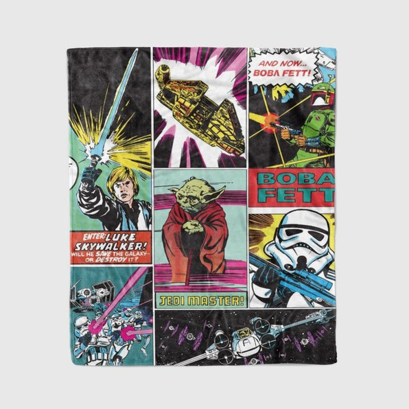 Retro comic-style design