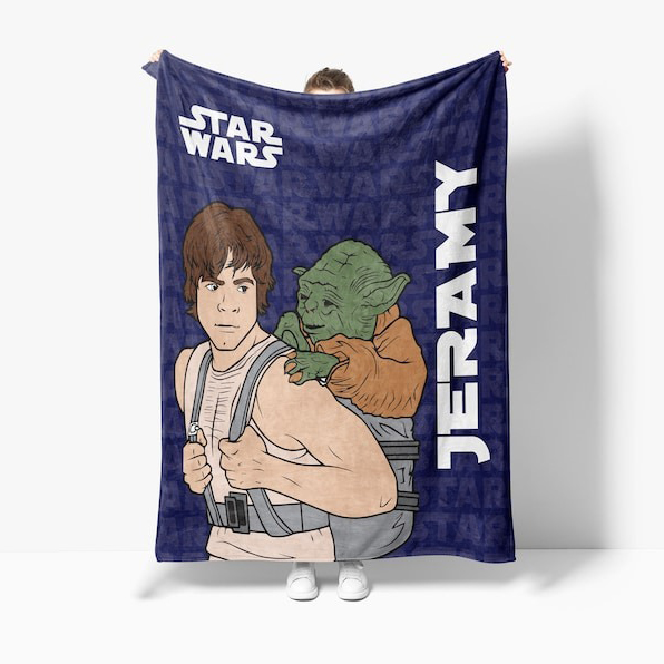 A cozy Star Wars-themed quilt